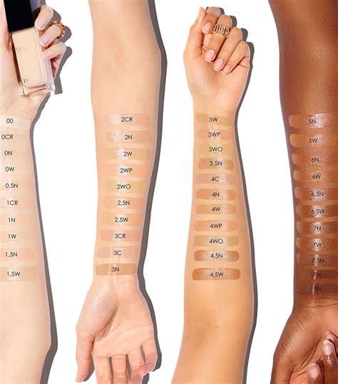 forever skin veil dior|Dior forever foundation color chart.